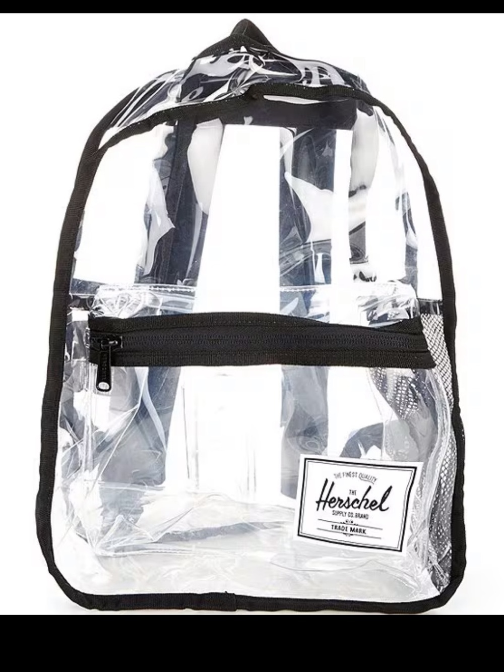Herschel Nova Mini Clear Backpack Black Stadium Concert Festival Bag